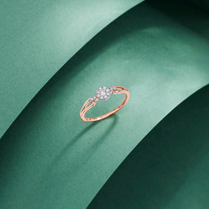 Miroa Shine Diamond & Gold Fashion Ring for Women