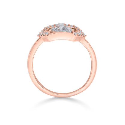 Hexa Blossom Diamond & Gold Fashion Ring for Women