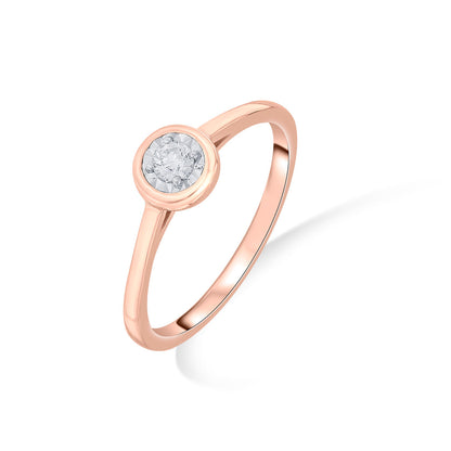 Signature Elegance Diamond & Gold Casual Ring for Women