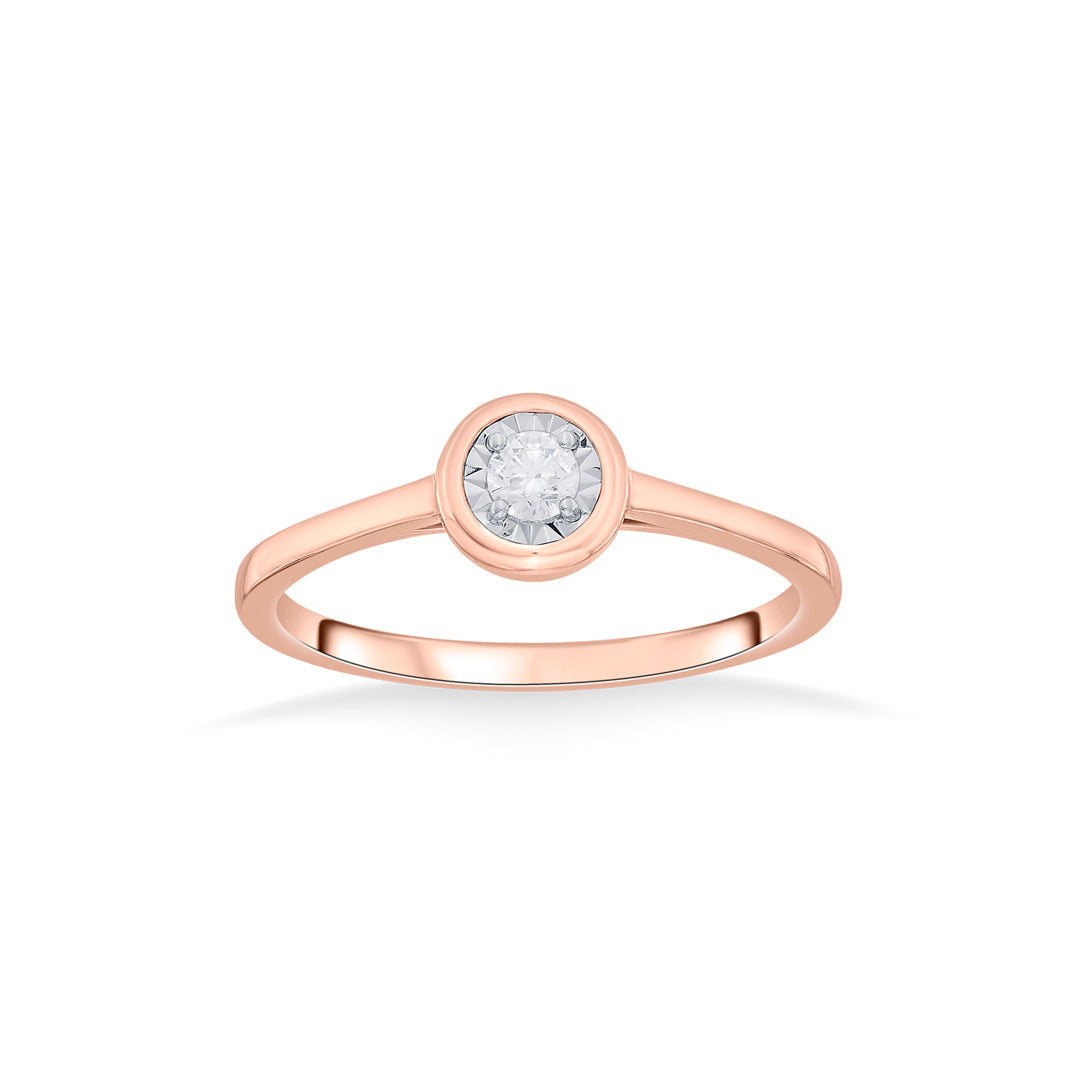 Signature Elegance Diamond & Gold Casual Ring for Women