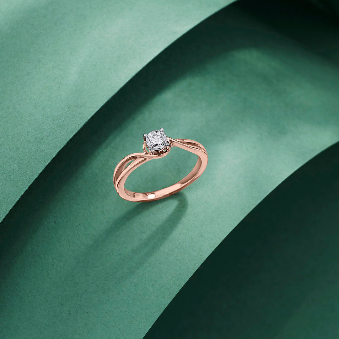 Nova Gem Diamond & Gold Casual Ring for Women