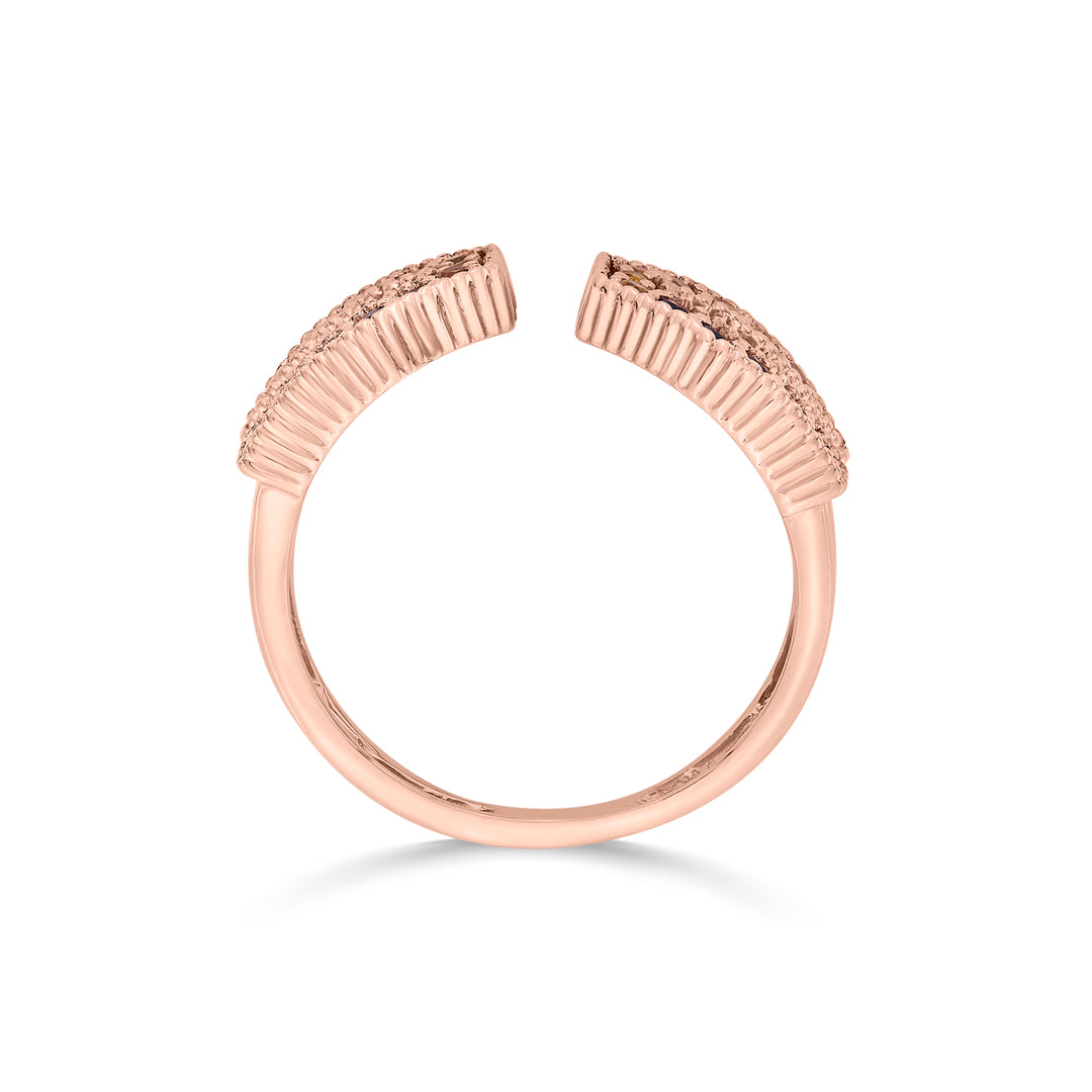 Glow Link Gold Fashion Ring for Women