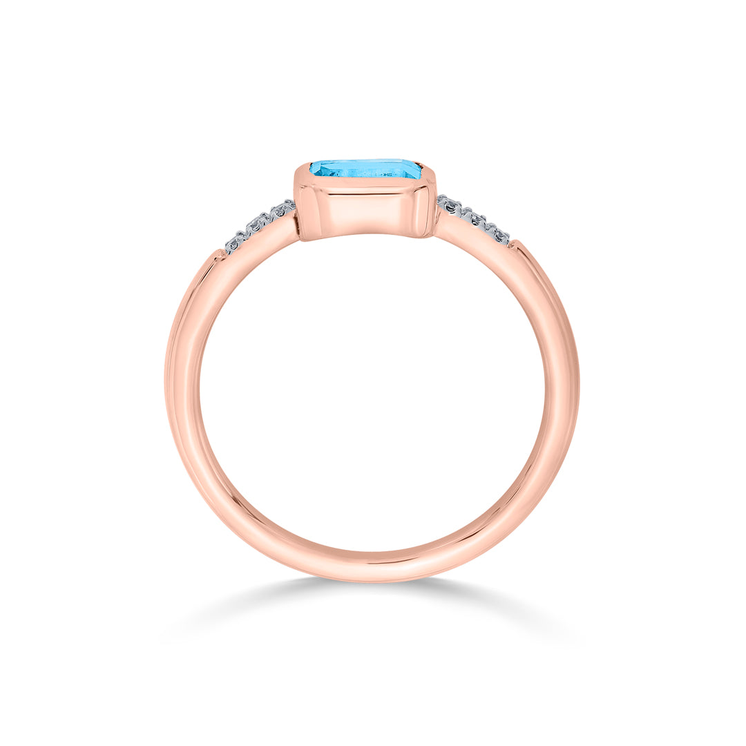 Sapphire Spark Diamond & Gold Fashion Ring for Women