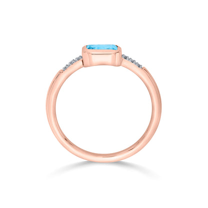 Sapphire Spark Diamond & Gold Fashion Ring for Women