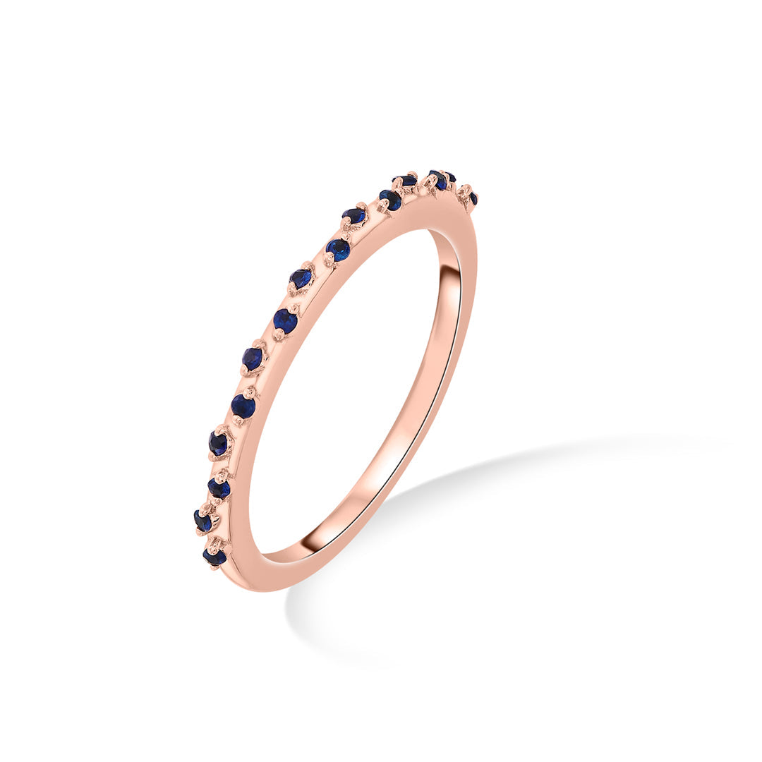 Azure Mist Gold Casual Ring for Women