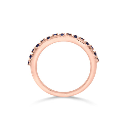 Azure Mist Gold Casual Ring for Women