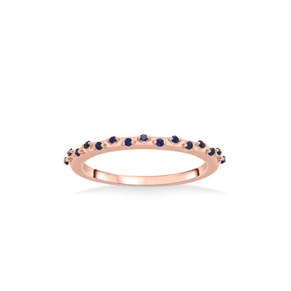 Azure Mist Gold Casual Ring for Women