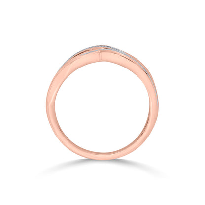 Endless Weave Diamond & Gold Fashion Ring for Women