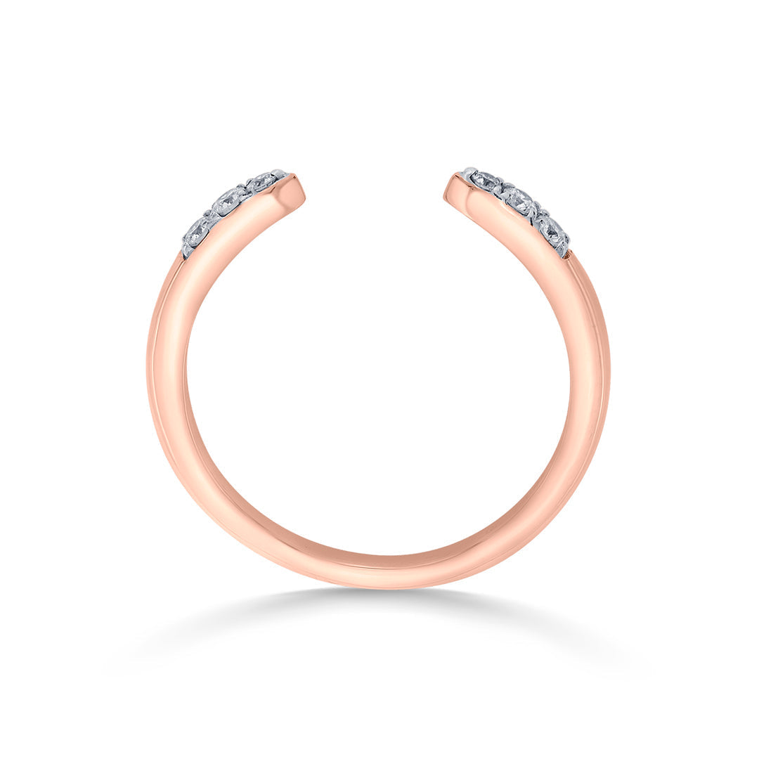 Love Points Diamond & Gold Fashion Ring for Women
