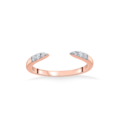 Love Points Diamond & Gold Fashion Ring for Women