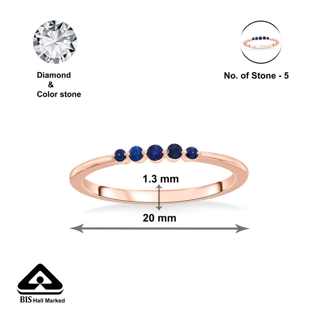 Azure Forever Gold Fashion Ring for Women