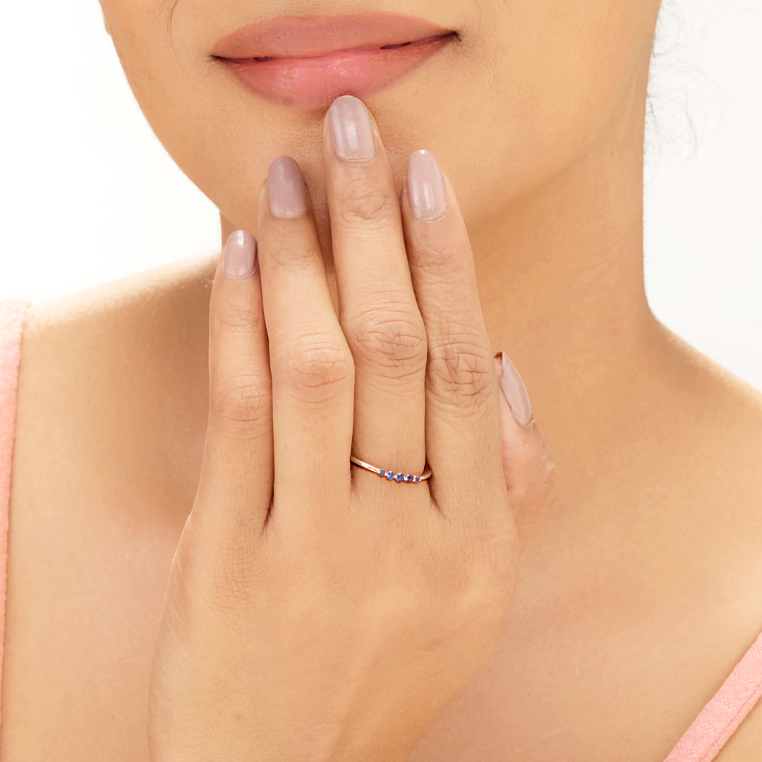Azure Forever Gold Fashion Ring for Women