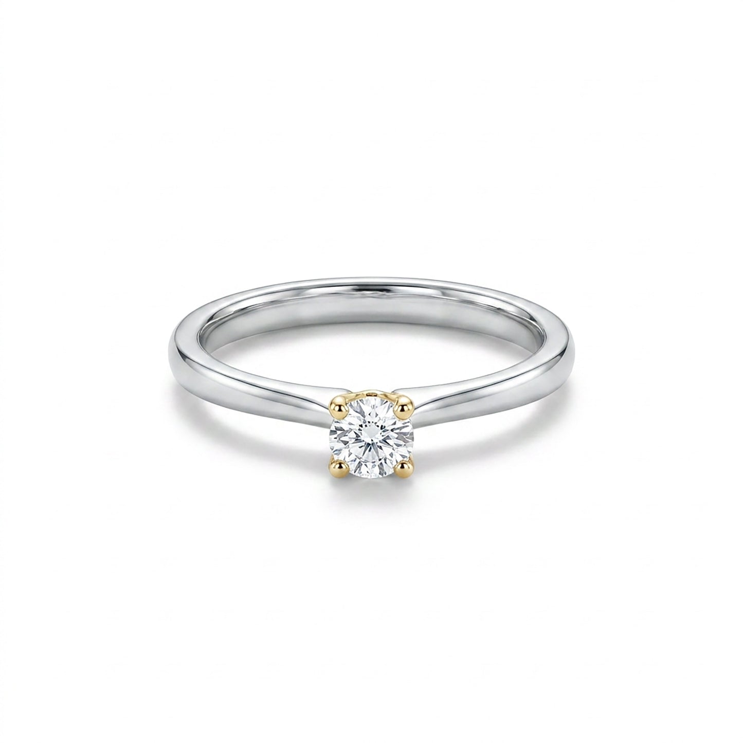 Sovereign Shine Fashion Rose + White Gold & Diamond Ring
