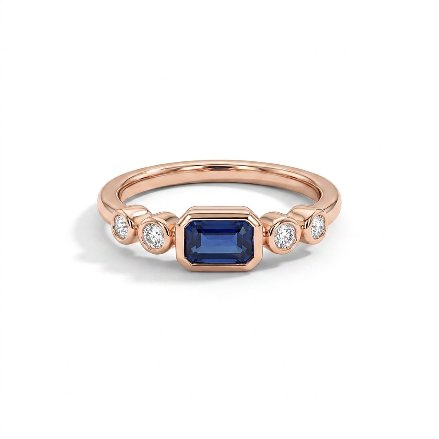 Azure Spark Engagement Rose Gold & Diamond Ring