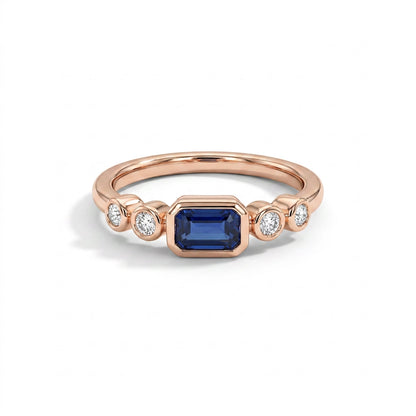 Azure Spark Engagement Rose Gold & Diamond Ring
