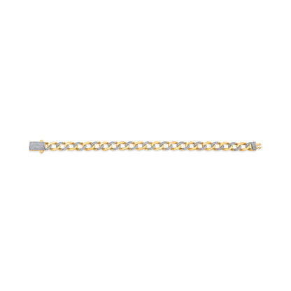 Gleam Links Diamond & Gold Men's Bracelet for Men