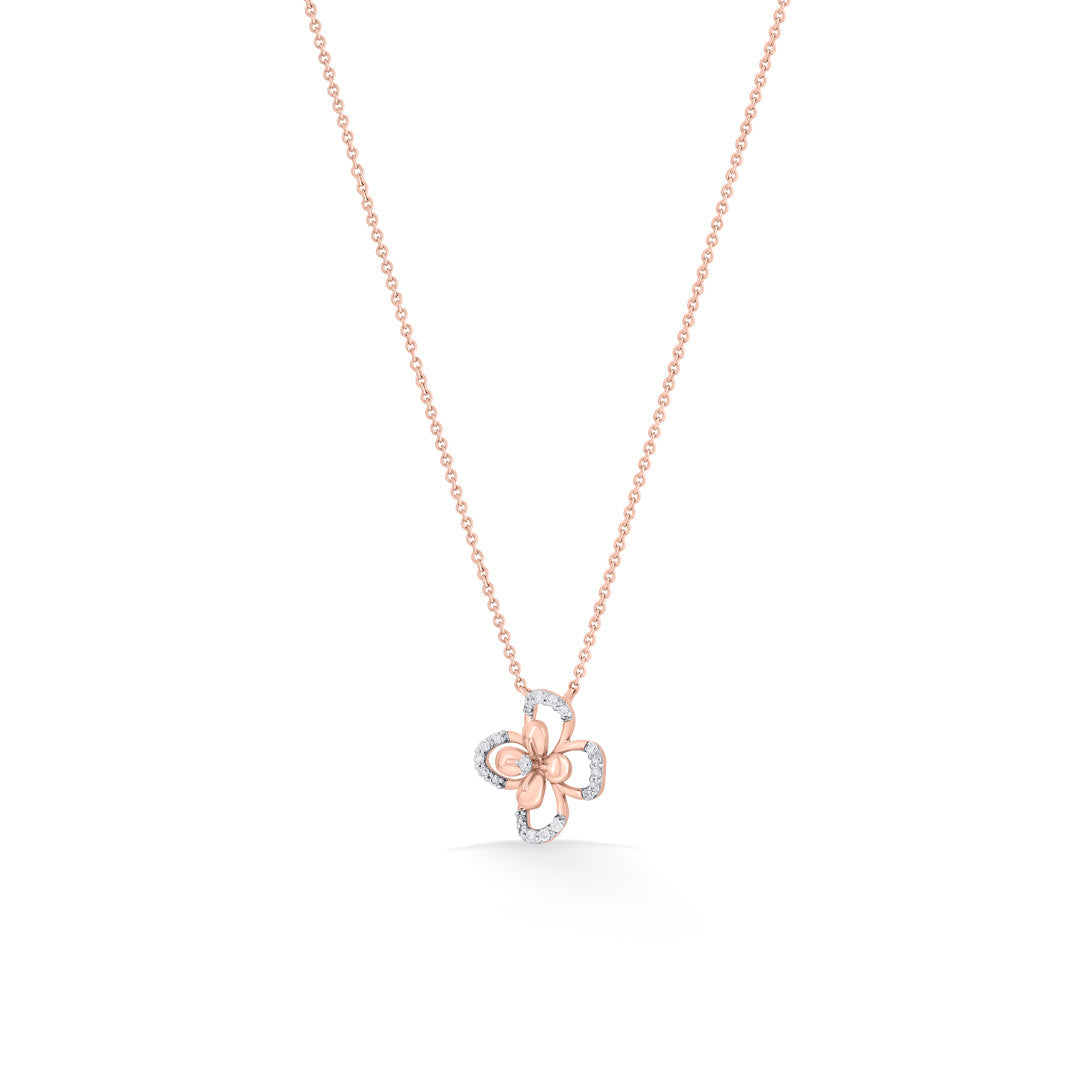 Aura Gleam Diamond & Gold Modern Necklace for Women