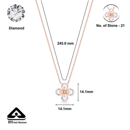 Aura Gleam Diamond & Gold Modern Necklace for Women