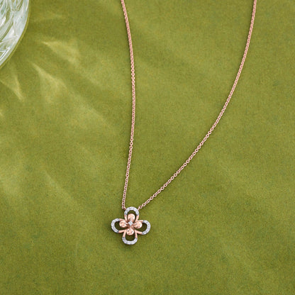 Aura Gleam Diamond & Gold Modern Necklace for Women