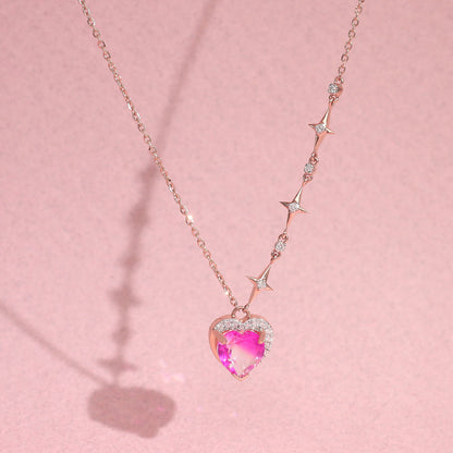 Rosé Muse Diamond & Gold Modern Necklace for Women