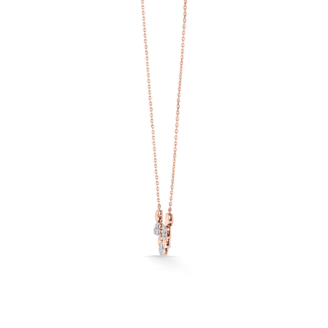 Cupid Link Diamond & Gold Modern Necklace for Women