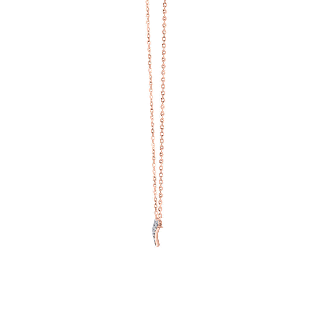 Linear Bar Diamond & Gold Modern Necklace for Women