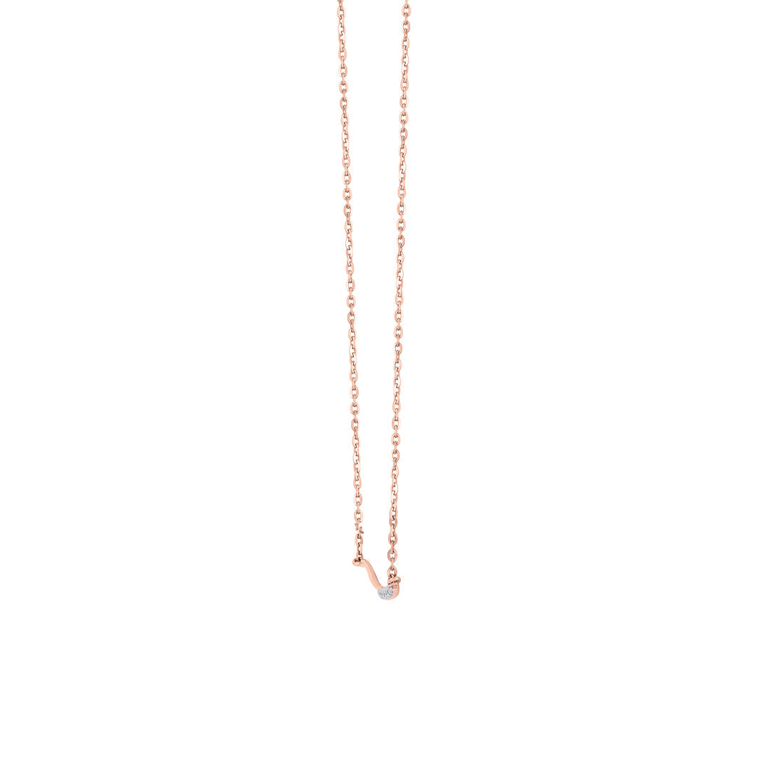 Soft Ray Diamond & Gold Modern Necklace for Women