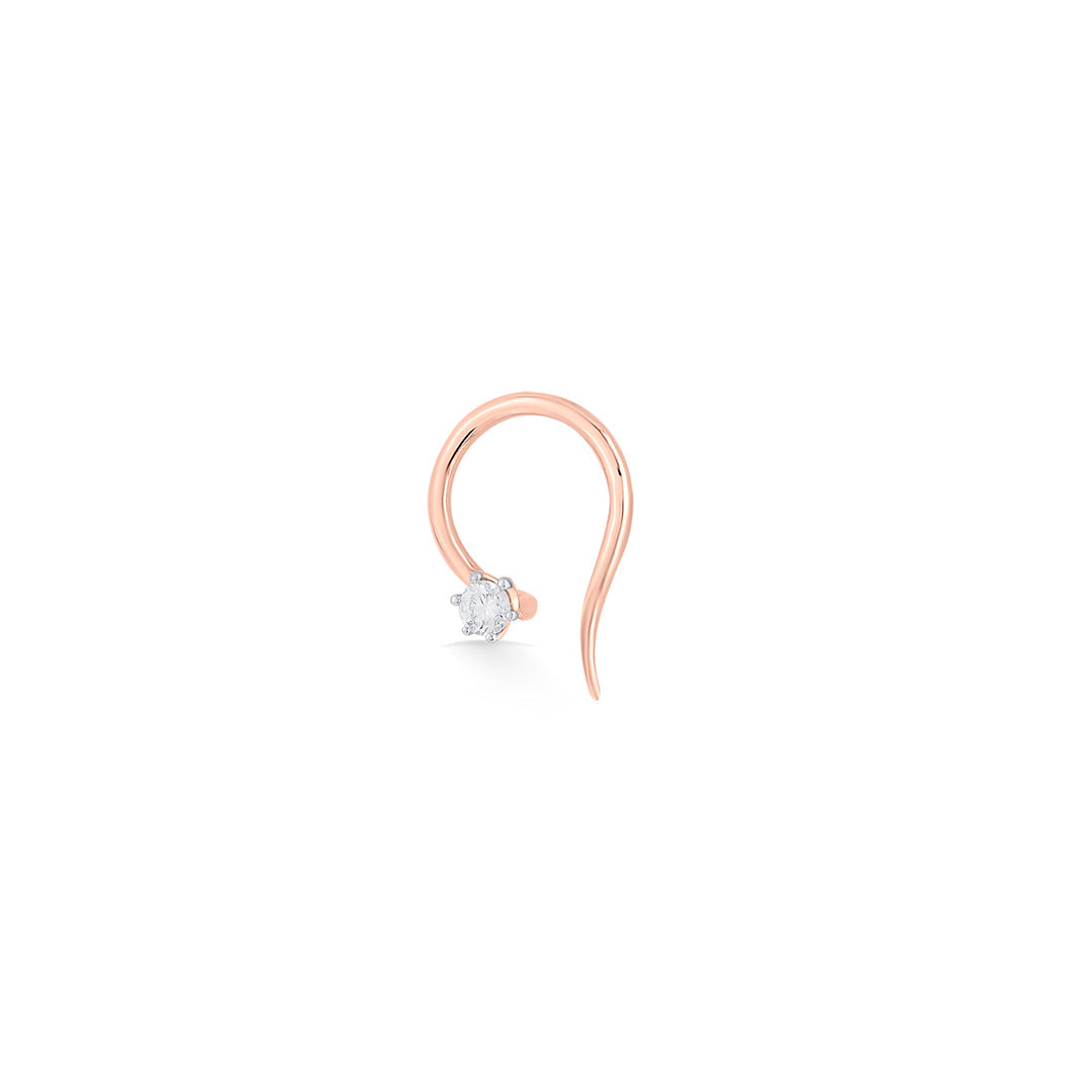 Gem Shine Diamond & Gold Nosepin for Women
