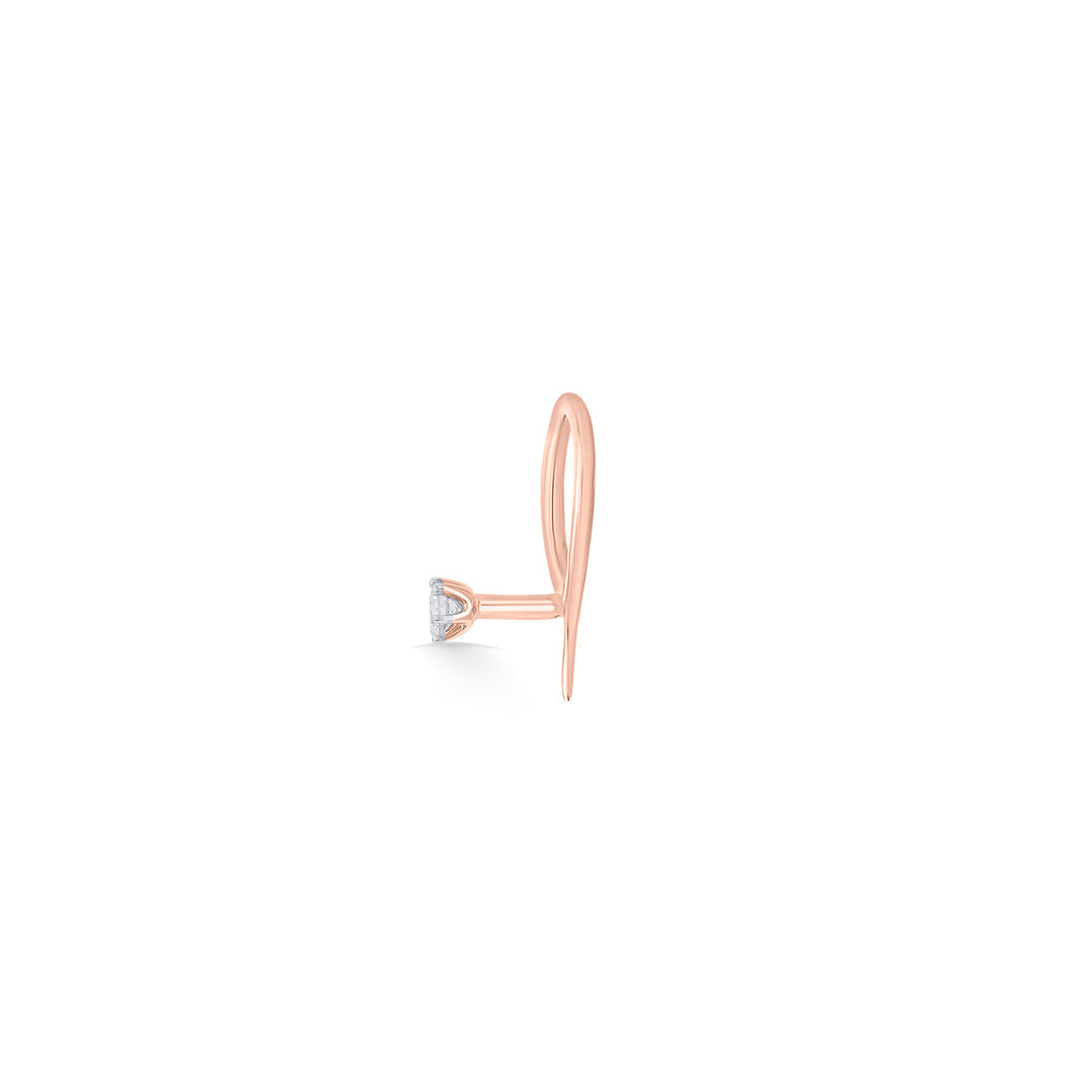 Gem Shine Diamond & Gold Nosepin for Women