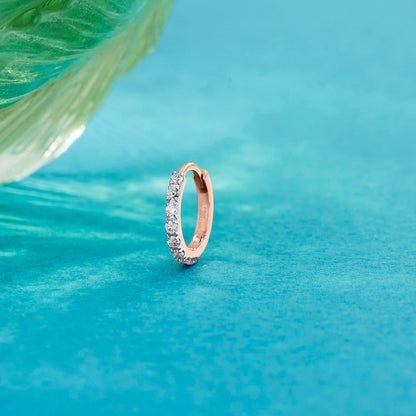 Gleam Bar Diamond & Gold Nose Ring for Women
