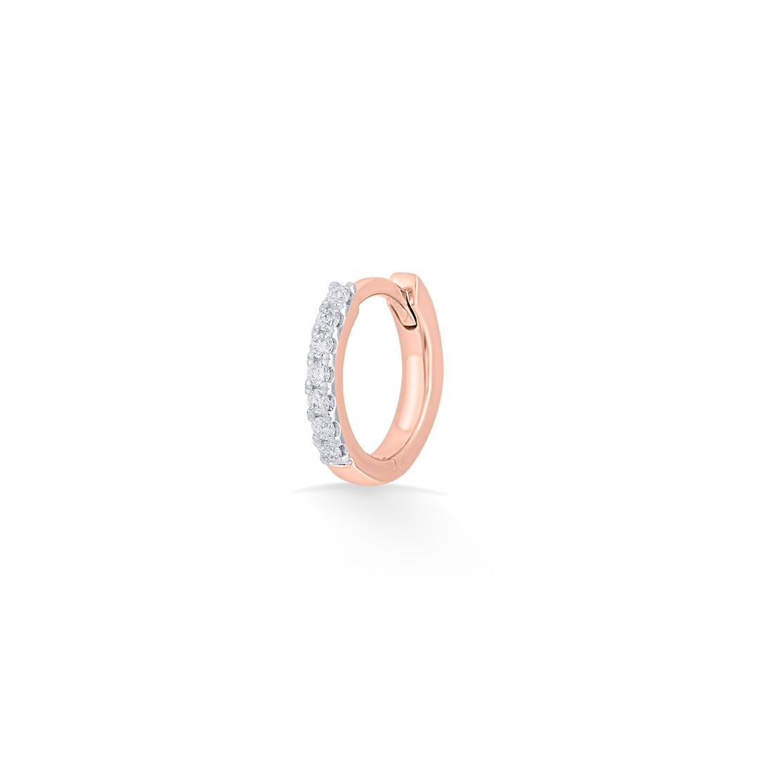 Shine Bar Diamond & Gold Nose Ring for Women
