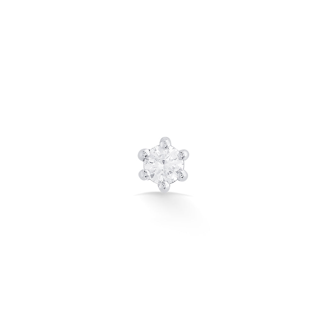 Snow Spark Diamond & Gold Nosepin Screw for Women