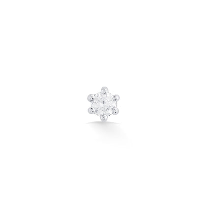 Snow Spark Diamond & Gold Nosepin Screw for Women