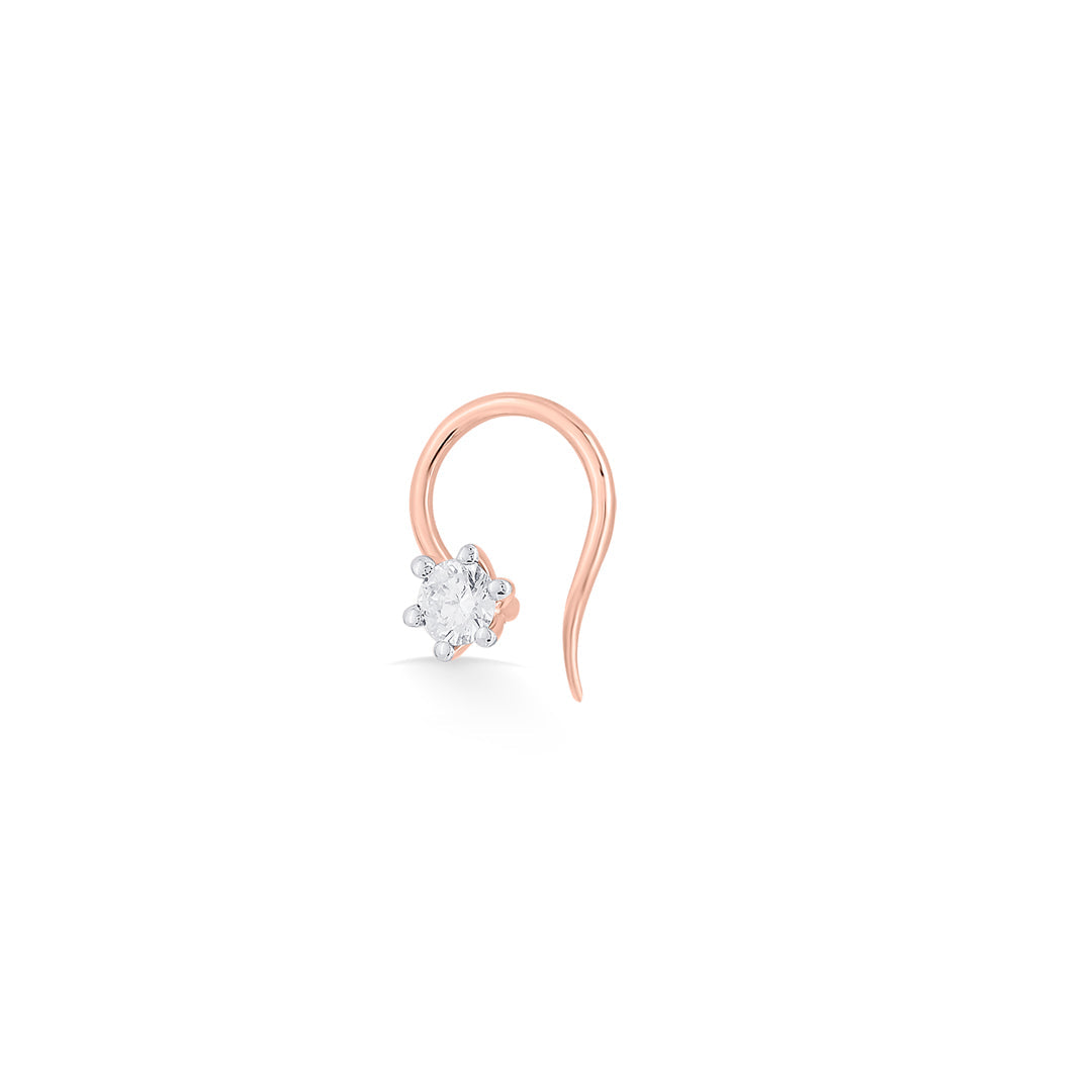 Paris Chic Diamond & Gold Nosepin for Women