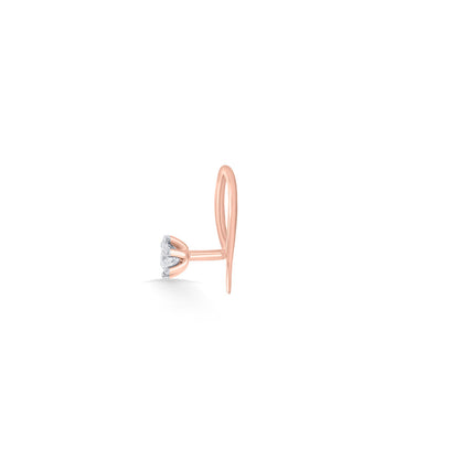 Paris Chic Diamond & Gold Nosepin for Women