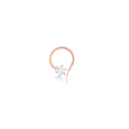 Paris Chic Diamond & Gold Nosepin for Women