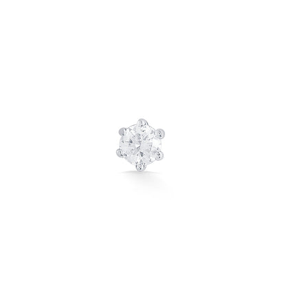 Petunia Frost Diamond & Gold Nosepin Screw for Women