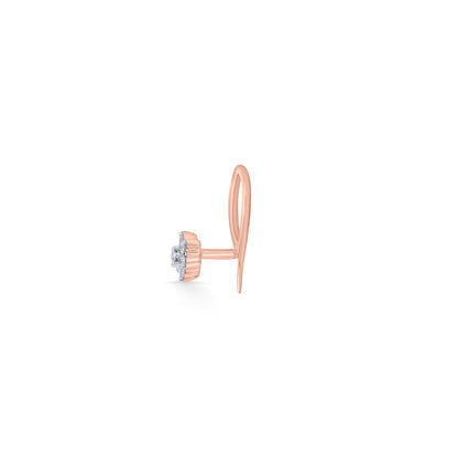 Stellar Shine Diamond & Gold Nosepin for Women