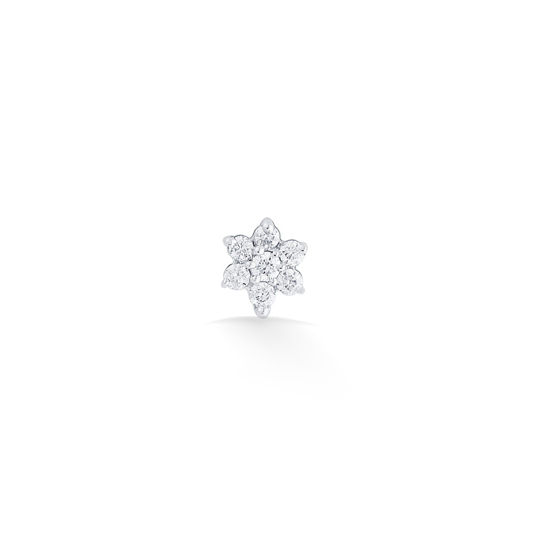 Crystal Bloom Diamond & Gold Nosepin Screw for Women