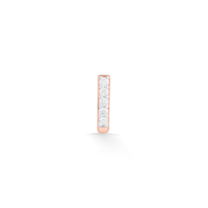 Gleam Line Diamond & Gold Nosepin Screw for Women