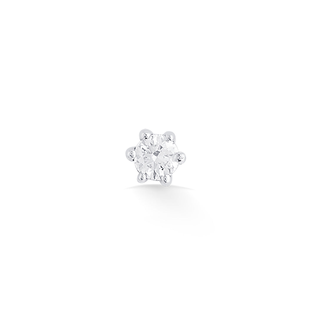 Aura Gleam Diamond & Gold Nosepin Screw for Women