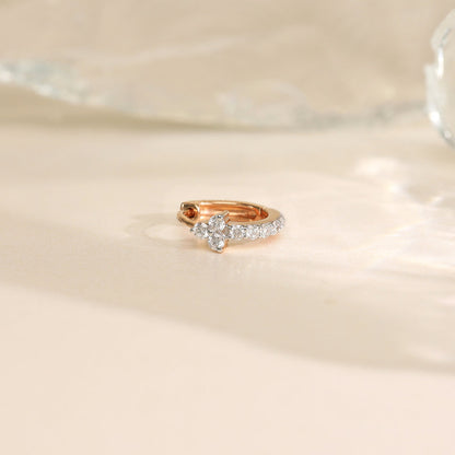 Celeste Shine Diamond & Gold Nose Ring for Women
