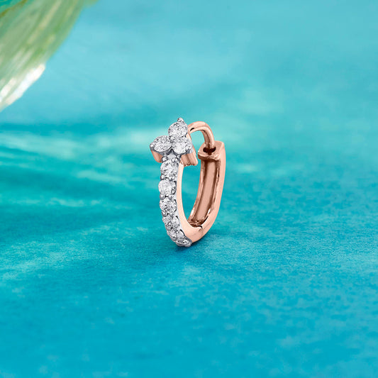 Celeste Shine Diamond & Gold Nose Ring for Women