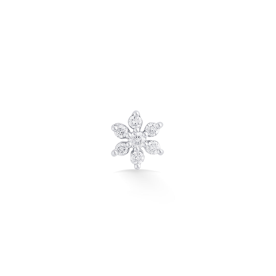 Petal Spark Diamond & Gold Nosepin Screw for Women