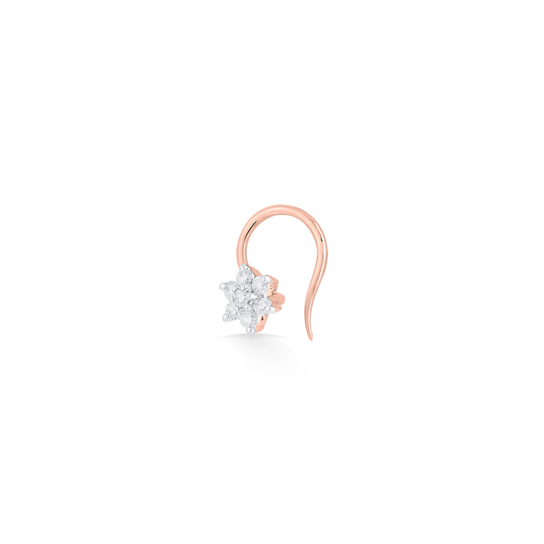 Nova Star Diamond & Gold Nosepin for Women