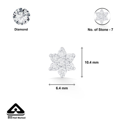 Nova Star Diamond & Gold Nosepin for Women