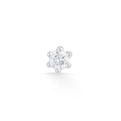 Bloom Spark Diamond & Gold Nosepin Screw for Women