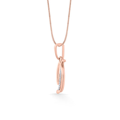 Dream D Diamond & Gold Alphabet Pendant for Women