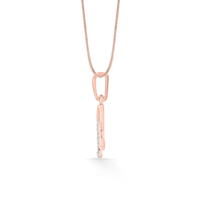 Radiant R Diamond & Gold Alphabet Pendant for Women