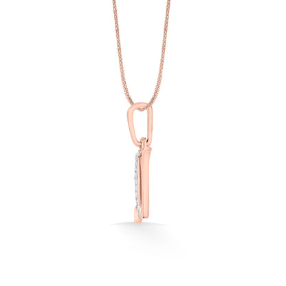 Nova N Diamond & Gold Alphabet Pendant for Women